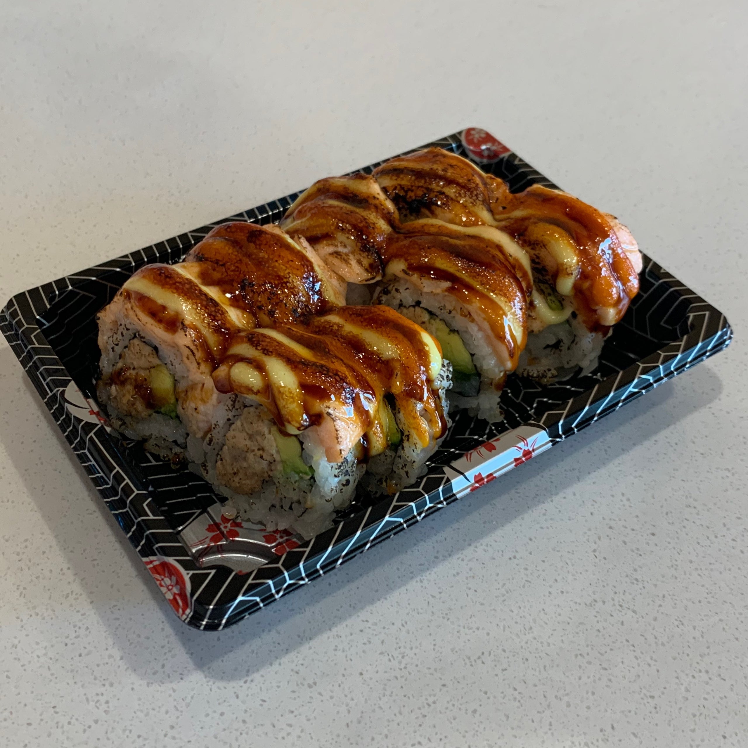 Grilled Salmon Roll Sushi Katsu